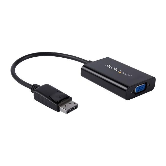 StarTech DP2VGAA Adattatore DisplayPort a VGA con Uscita Audio Risoluzione 1920x1200 Alimentazione USB inclusa colore Nero