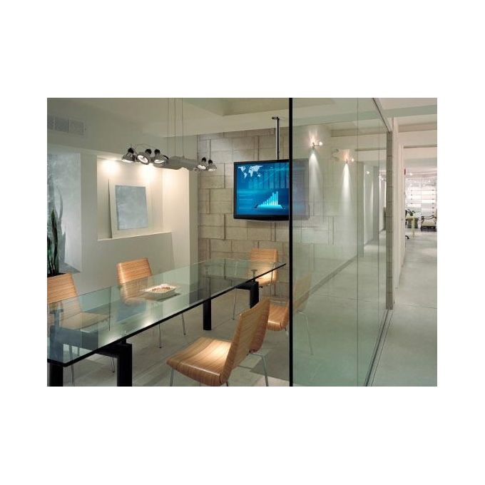 Meliconi 480862 Slimstyle 400CE Staffa Supporto da Soffitto per TV 14'' 65'' e Videoproiettori 35 Kg Rotazione 360° colore Nero