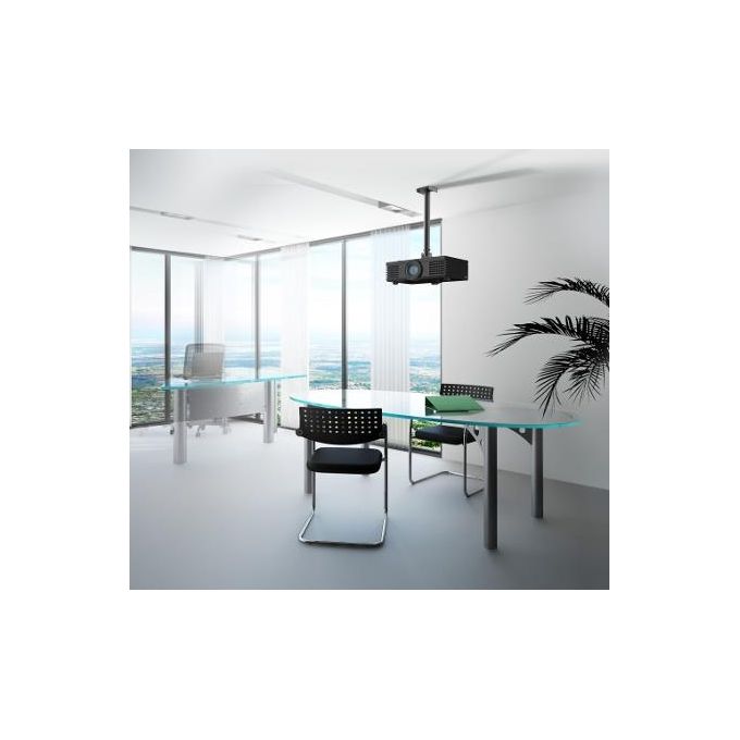 Meliconi 480862 Slimstyle 400CE Staffa Supporto da Soffitto per TV 14'' 65'' e Videoproiettori 35 Kg Rotazione 360° colore Nero