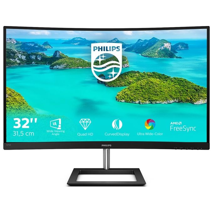 Philips Monitor 31.5'' LED VA Curvo 325E1C - 00 2560 x 1440 Quad HD Tempo di Risposta 4 ms
