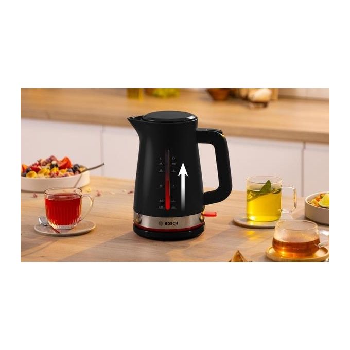 Bosch TWK4M223 MyMoment Bollitore Elettrico 1.7 L 2400 W Base 360° Filtro Anticalcare colore Nero