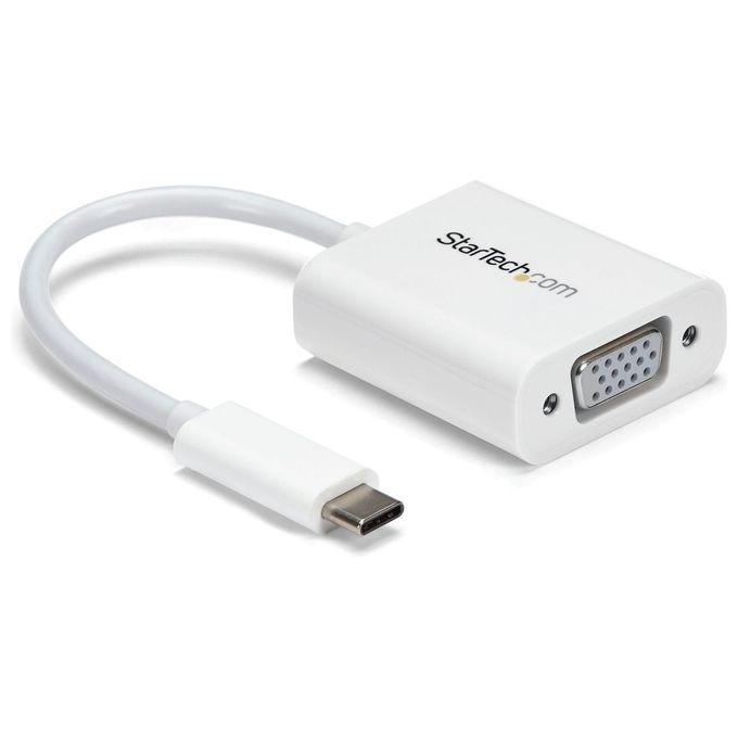 Startech adattatore usb-c a vga - convertitore video usb 3.1 type-c a vga - 1080p - Bianco