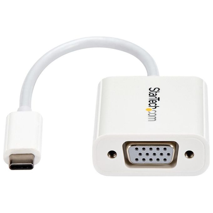 Startech adattatore usb-c a vga - convertitore video usb 3.1 type-c a vga - 1080p - Bianco