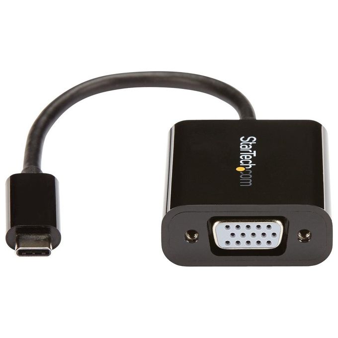 StarTech.com CDP2VGA Adattatore USB-C a VGA Convertitore Video 1080p Risoluzione 1920x1200 Pixel 1 Display Supportato USB 3.2 Gen 1 colore Nero