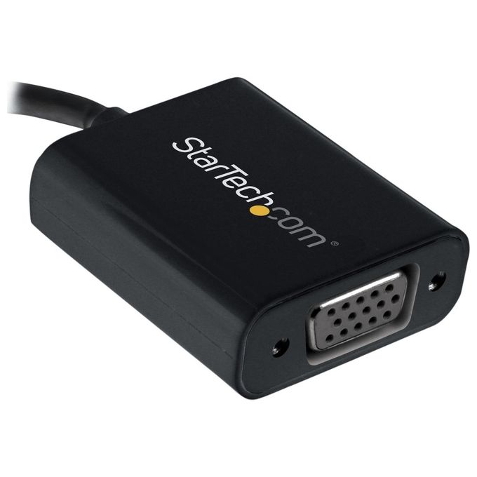 StarTech.com CDP2VGA Adattatore USB-C a VGA Convertitore Video 1080p Risoluzione 1920x1200 Pixel 1 Display Supportato USB 3.2 Gen 1 colore Nero