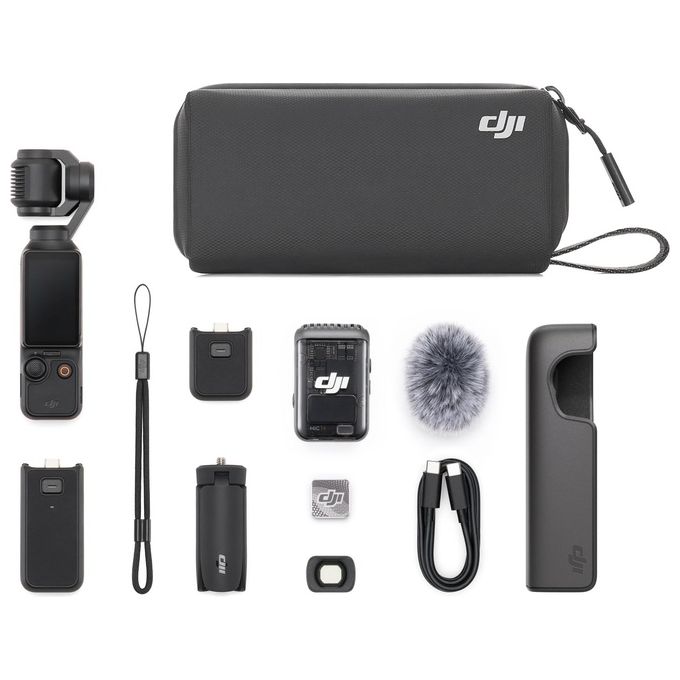 DJI 6941565969903 Osmo Pocket 3 Creator Combo Action Cam CMOS 1'' Video 4K 120fps Stabilizzazione 3 Assi ActiveTrack 6.0 Microfono Incluso