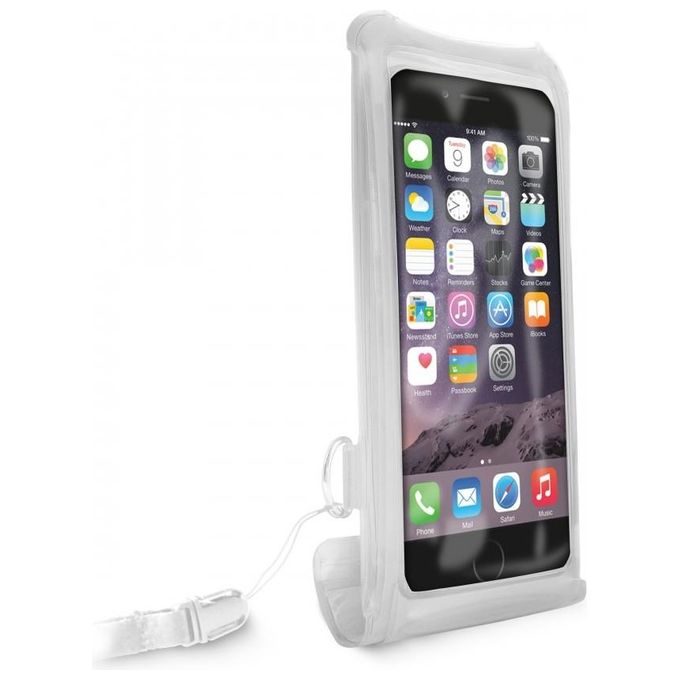 Puro Custodia impermeabile per smartphone e phablet fino a 5.1'', Bianca