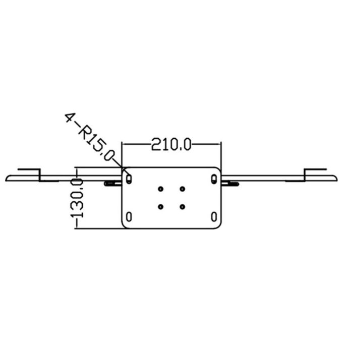 Multibrackets 2425 M Display Stand Supporto da Pavimento per Schermo 24-63'' Portata 50 Kg VESA 200x200-700x400 mm colore Nero