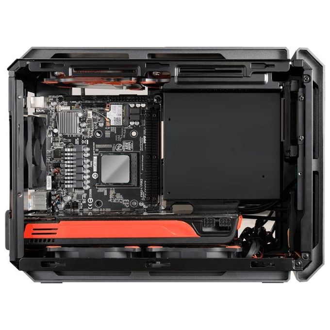 COUGAR QBX Cube Case No-Power minITX Nero per montaggio di PC compatti e performanti