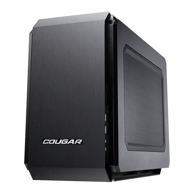 COUGAR QBX Cube Case No-Power minITX Nero per montaggio di PC compatti e performanti
