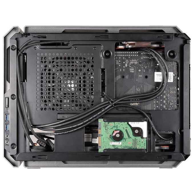 COUGAR QBX Cube Case No-Power minITX Nero per montaggio di PC compatti e performanti