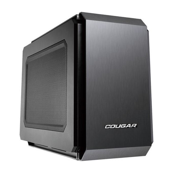 COUGAR QBX Cube Case No-Power minITX Nero per montaggio di PC compatti e performanti