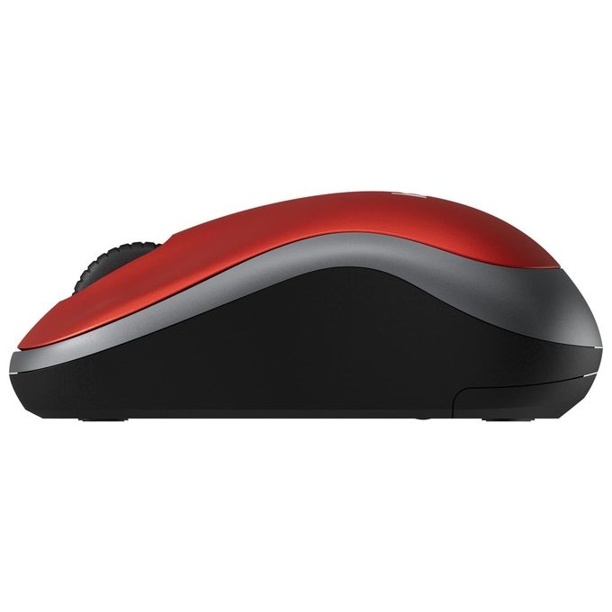 Logitech Mouse Wireless Mouse M185 rosso