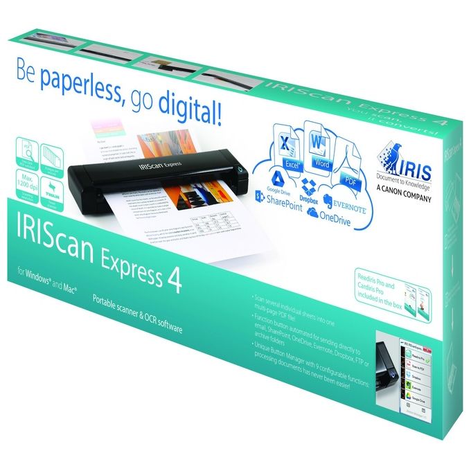 Iris Iriscan Express 4 usb cis 600 dpi Optical Ms-mac