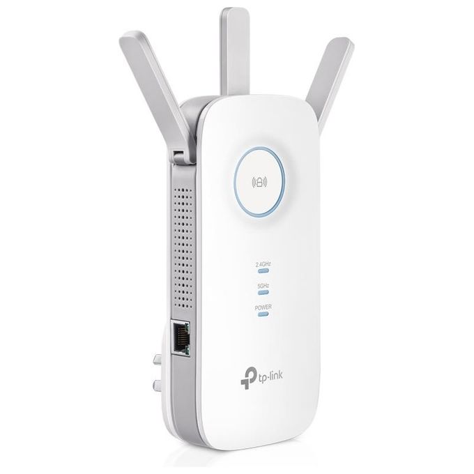 TP-Link RE450 Ricevitore e trasmettitore di rete Velocita' 1300 Mbit-s Dual-band 2.4 GHz 5 GHz 3 Antenne Esterni LAN Gigabit WPS colore Bianco