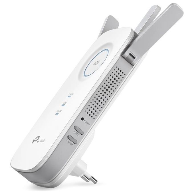 TP-Link RE450 Ricevitore e trasmettitore di rete Velocita' 1300 Mbit-s Dual-band 2.4 GHz 5 GHz 3 Antenne Esterni LAN Gigabit WPS colore Bianco
