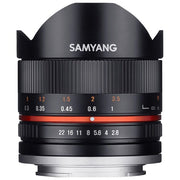 Samyang Obiettivo 8mm F-2.8 umc Fish-eye ii Mirrorless (fuji x Mount) Nero