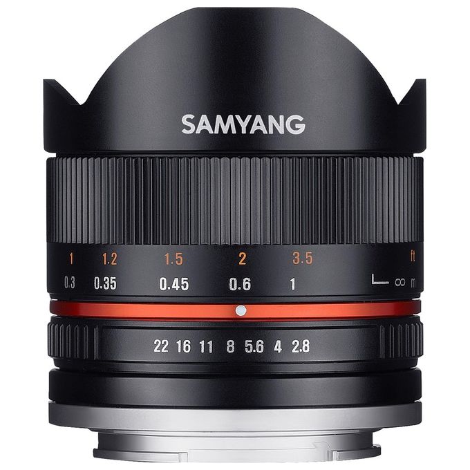 Samyang Obiettivo 8mm F-2.8 umc Fish-eye ii Mirrorless (fuji x Mount) Nero