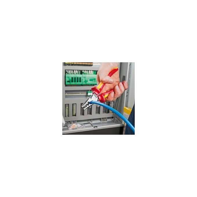 Knipex Pinza per Serrare Terminali a Bussola 180mm