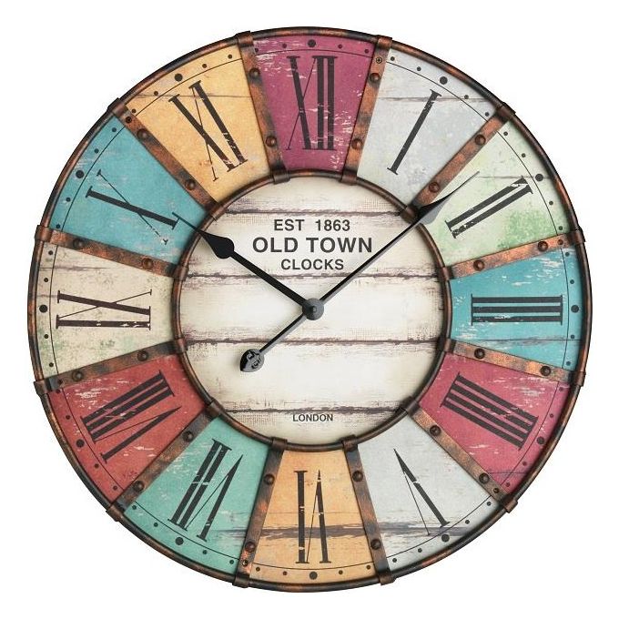 Tfa-Dostmann Vintage XXL Design Orologio a Parete