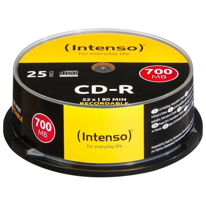 Intenso Cd-r 700mb 25pcs Cake Box 52x