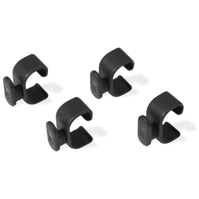Weber 3400106 Works Kit Organizer Agganciabile per Barbecue con Porta Tovaglioli Porta Sacchetto e 4 Ganci per Utensili colore Nero
