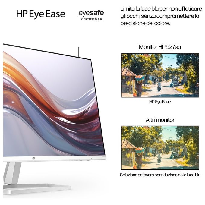 HP 527SA Series 5 Monitor PC 27'' Full HD IPS 1920x1080 100Hz 5ms Altoparlanti 4W colore Argento