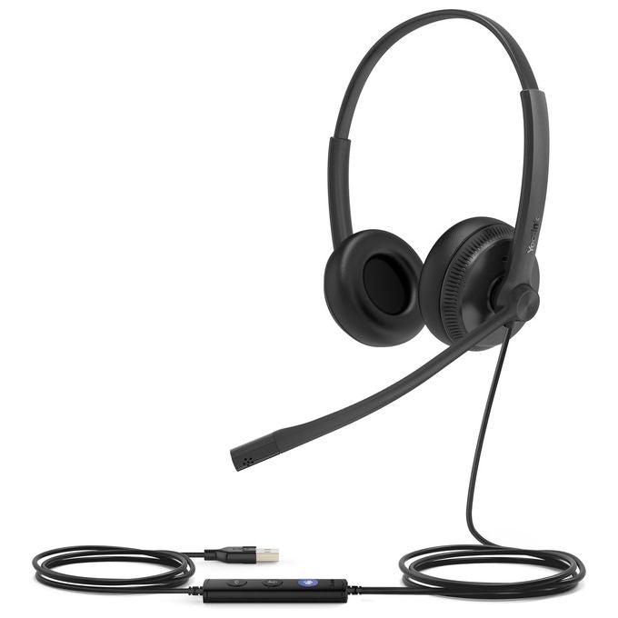 Yealink 1308043 UH34 Dual Teams Auricolare Cablato USB Tipo A Nero