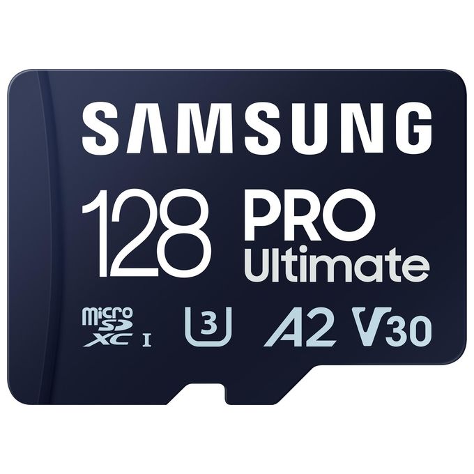Samsung MB-MY128SA PRO Ultimate Scheda microSDXC 128GB UHS-I U3 V30 A2 200MB-s colore Blu