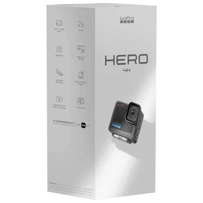 GoPro Hero Action Cam Nera 4K Ultra HD 12MP Impermeabile Wi-Fi