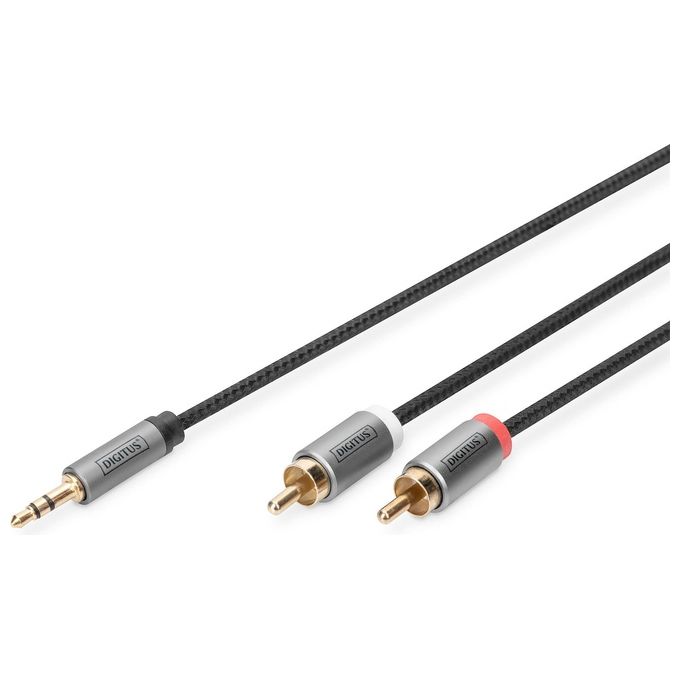Digitus Cavo Adattatore Audio da 3.5mm Jack a Cinch Rca 1mt