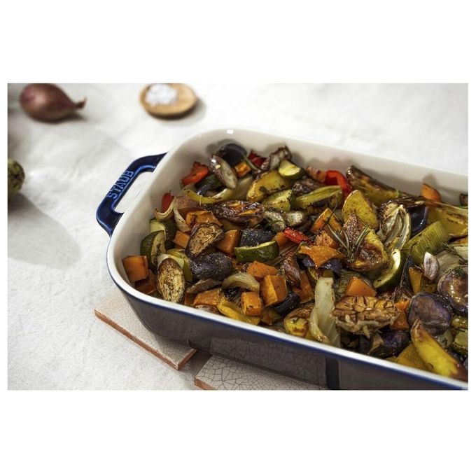 Staub Pirofila in Ceramica Blu 34x24x7.6cm