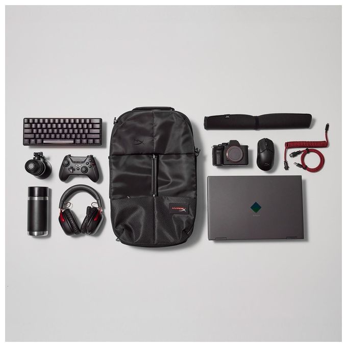 HyperX 8C525AA Knight Zaino per Notebook 16'' 22,6 L Tracolla Rimovibile Passante Trolley colore Nero