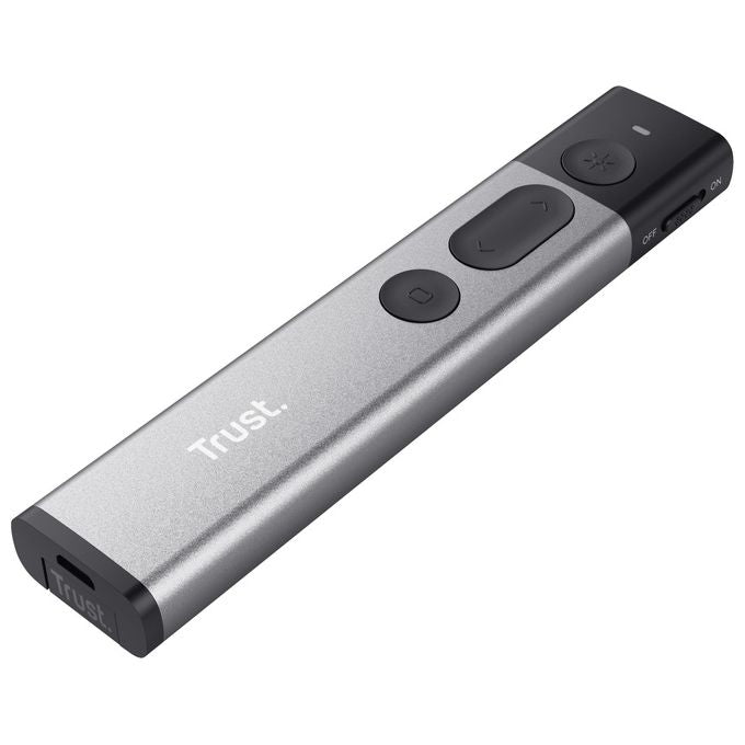 Trust Kazun Puntatore Wireless Rf Alluminio Nero