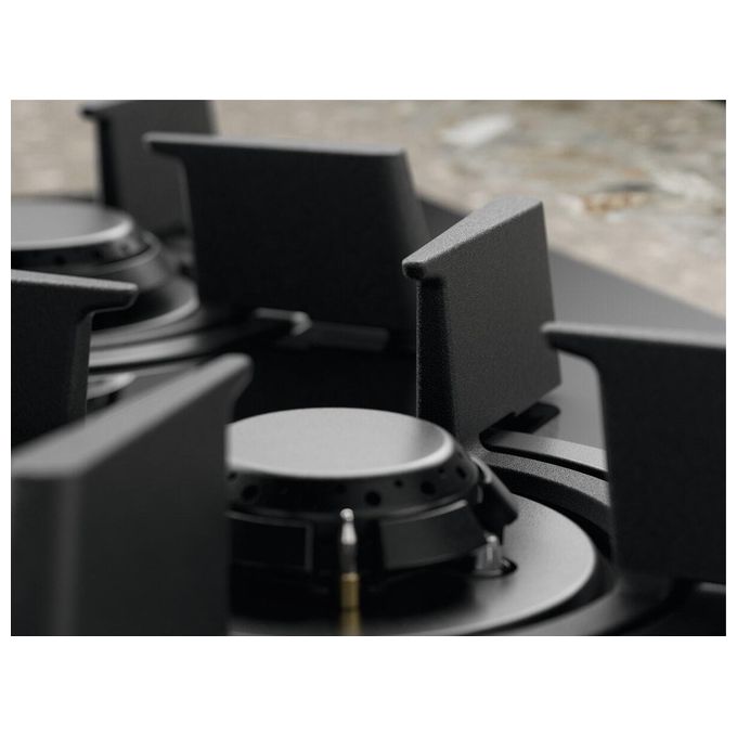 Electrolux KGG643753K Serie 800 Piano cottura Gas 60 cm 4 fuochi FlameLight Hob2Hood StepPower colore Nero