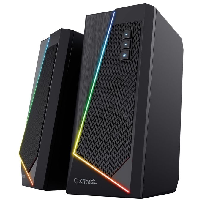 Trust GXT 609 ZOXA Casse PC Gaming 2.0 6W RGB Alimentazione USB colore Nero