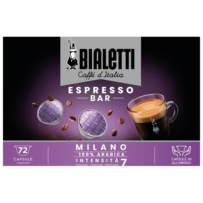 Bialetti Capsule Milano 72 Pezzi