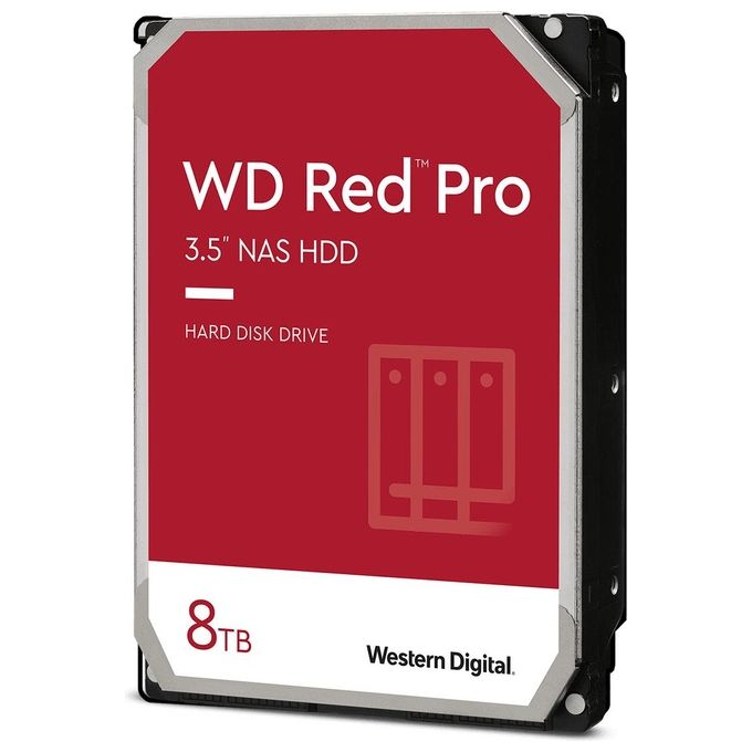 WD WD8005FFBX Red Pro Hard Disk Interno 3.5'' 8TB NAS SATA 6GB-s 7200 rpm Buffer 256MB