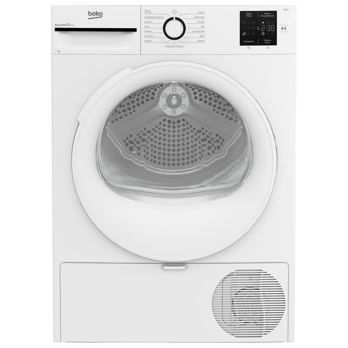 Beko BMT93EW NX Asciugatrice Pompa di Calore 9 Kg Classe D 15 Programmi 64 dB (84.6x59.8x60.7 cm) colore Bianco