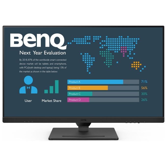 BenQ BL2490 Monitor PC 23.8'' IPS Full HD 1920x1080 100Hz Flicker-Free Low Blue Light HDMI DisplayPort colore Nero