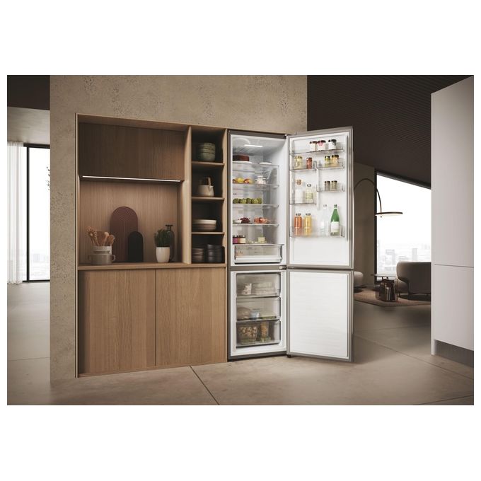 Haier HDPW3620DNPD Serie 3 PRO Frigorifero Combinato 406 L 205 cm Classe D 35 dB Total No Frost Wi-Fi colore Dark Inox
