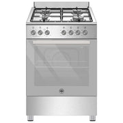 Bertazzoni La Germania SE664GX24 Cucina 60 cm 4 fuochi Gas Forno Gas Ventilato Grill Elettrico 57 L Classe A (89x60x61 cm) colore Inox