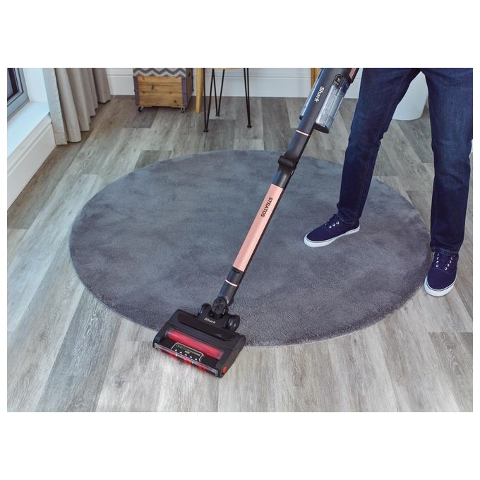 Shark IZ400EU Stratos Aspirapolvere a Bastone 2 in 1 Senza Filo DuoClean PowerFins Plus autonomia 60 min colore Nero Pesca
