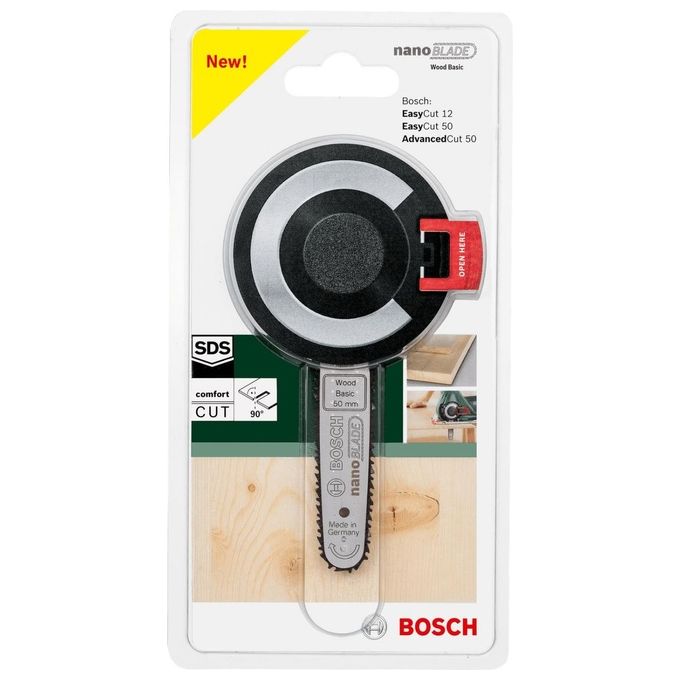Bosch 2609256D83 NanoBlade Wood Basic 50 Lama a Catena per Micro Sega EasyCut AdvancedCut profondita' taglio 50 mm
