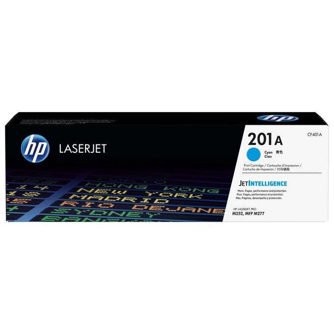 HP 201A Cyan originale LaserJet cartuccia toner ( CF401A ) per Color LaserJet M277dn, M277dw, Color LaserJet Pro M252dn, M252dw, M252n, M277dw, M277n