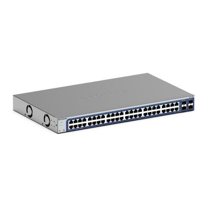 Netgear GS748T-600EUS Switch Smart Gestito 48 porte Gigabit Ethernet 10-100-1000 4 porte SFP L2-L3-L4 Montaggio Rack colore Nero