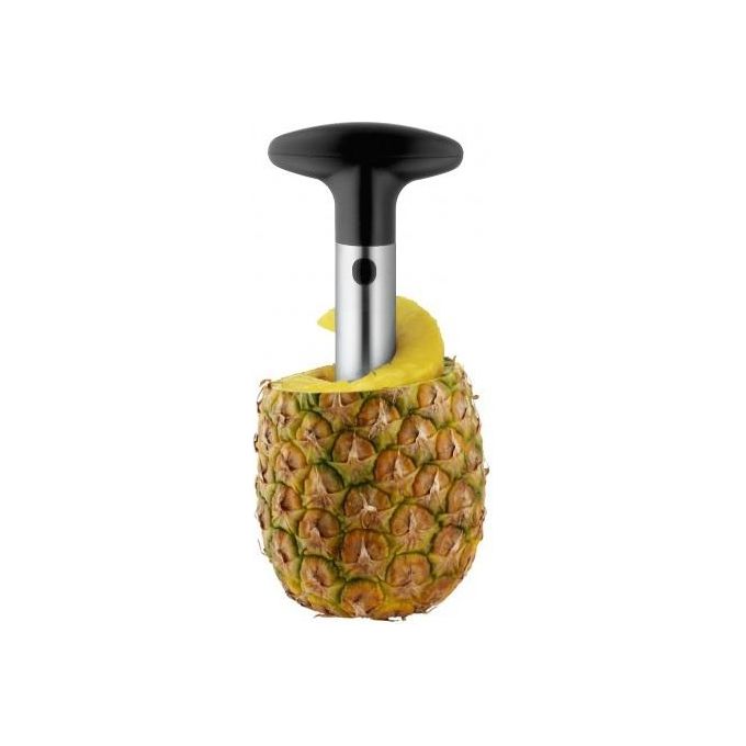 WMF 1873676030 Gourmet Affetta Ananas in Acciaio Inox Cromargan 18-10 con Impugnatura in Plastica di Alta Qualita' colore Nero