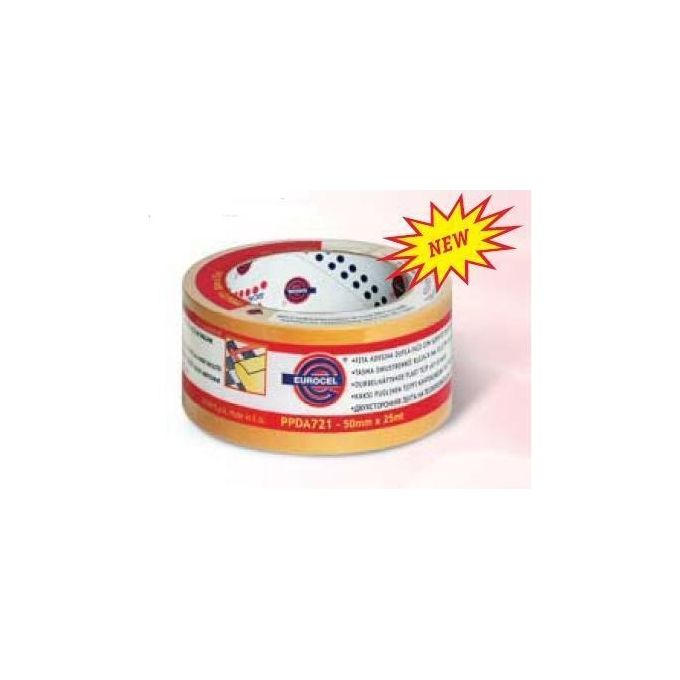 Eurocel Euro721 Ppda Nastro Biadesivo Bianco 50mmx10mt