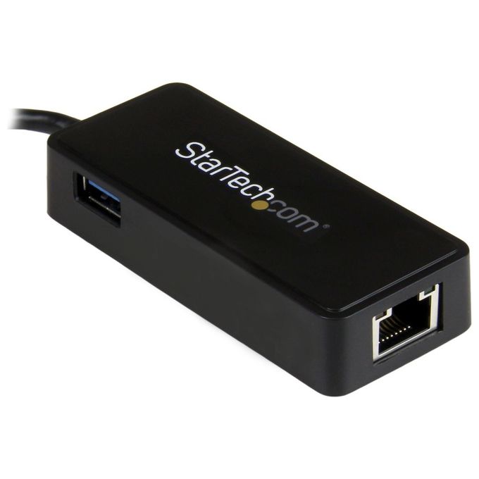 Startech adattatore di rete usb-c a rj45 gigabit ethernet con porta usb-a supplementare - usb 3.1 gen 1 - (5 gb-s)