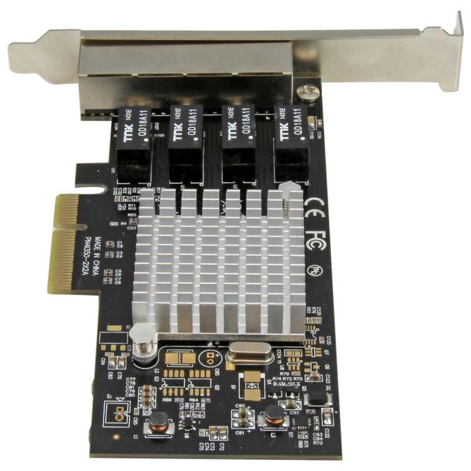 Startech Scheda di rete PCIe Gigabit Power over Ethernet a 4 porte - Adattatore PCI express - Intel I350 NIC